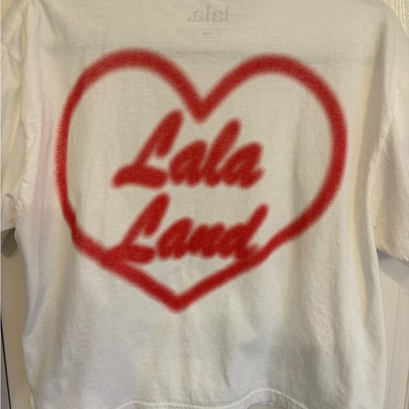Dressed in LALA White Graphic Crop Top - Picture 5 of 6